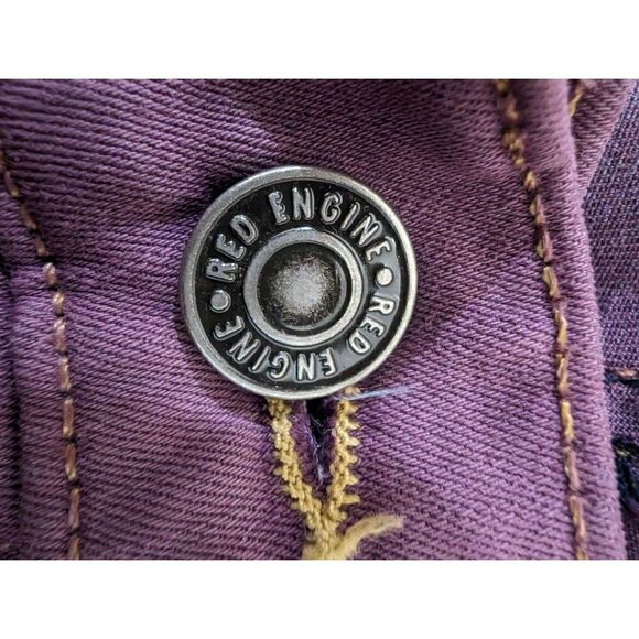 Red Engine Vintage Cayenne Low Rise Skinny Lavender Stretch Demin Women's Size 2 - Picture 5 of 12